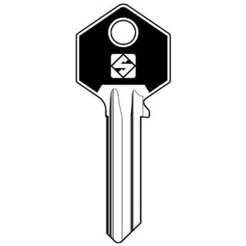 Chiave Piatta Slim Color Yale Ya31sl Ottone Nichelato X 10 Pz - Foto 1