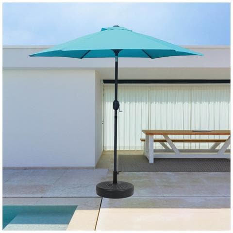 Come Ombrellone Rotondo Blu Turchese 2,5 X 2,5 M - Foto 2