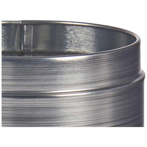 Dam Barattolo In Latta Tondo Sale Biologico 10,4x10,4x18,2 Cm. Grigio - Foto 2