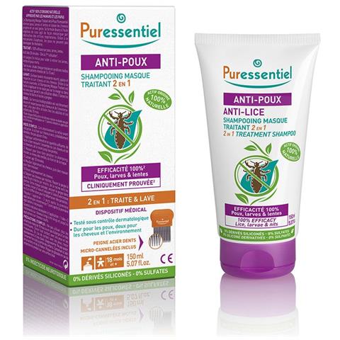 Shampoo Maschera Trattamento 2in1 Con Pettine 150ml Poudoux Puressentiel - Foto 1