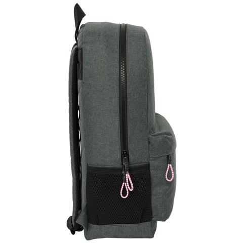 Zaino Scuola Silver Pink Grigio 30 X 14 X 46 Cm - Foto 3