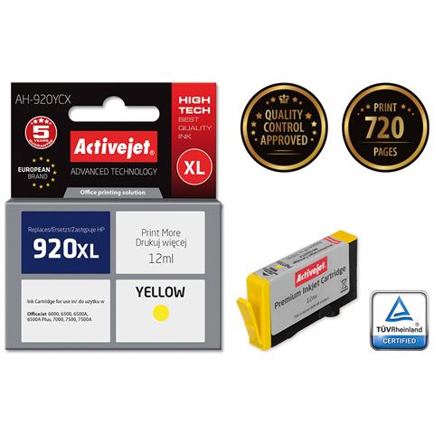 AH-920YCX cartuccia d'inchiostro 1 pz Compatibile Resa elevata (XL) Giallo - Foto 1