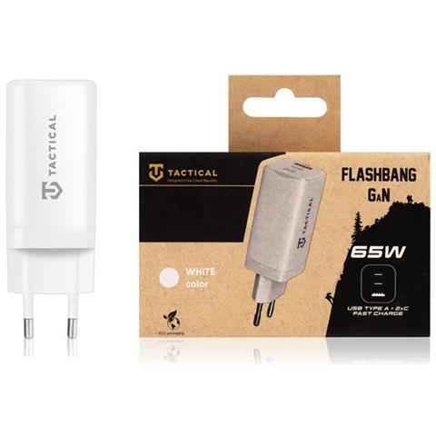 Caricabatterie Da Casa Originale Flashbang 1x Usb + 2x Usb-c Fino A 65w White - Foto 2