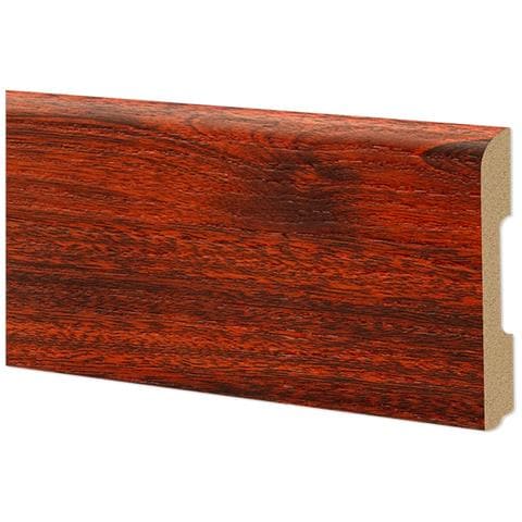 Battiscopa Bc Spazzolato In Polimeri Equalwood Hi-tec 68x10mm Bianco, Alluminio Ecc. - Mogano - Foto 1