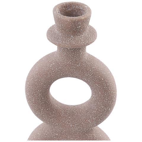 Portacandele Porcellana Beige 23 Cm Naousa - Foto 6