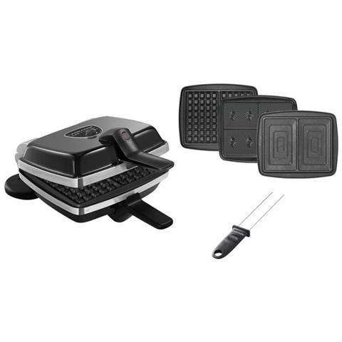 Super 2 Antiadhésif 2 waffle 1000 W Nero - Foto 1