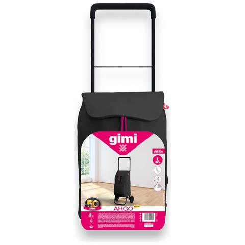 Carrello Trolley Portaspesa 42 Lt Leggero Con Struttura In Acciaio E Sacca Impermeabile Con Doppia Tasca Zip Gimi Argo - Foto 2