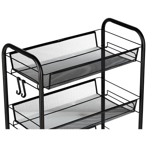 Carrello Per Parrucchieri Cosmetico Tavolino Su Ruote Per La Tintura St017b Al Salone Di Bellezza Scaffale Con Ripiani - Foto 2