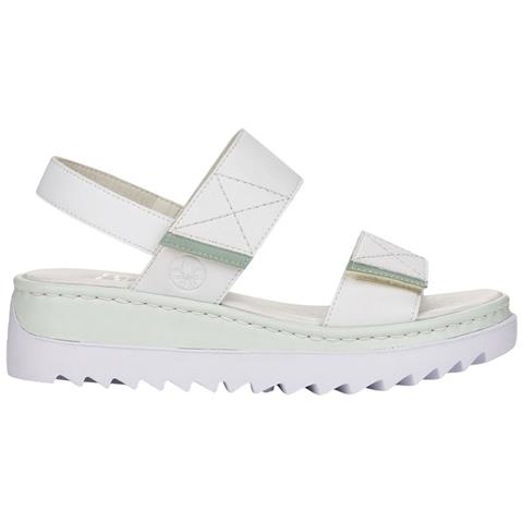 Weiss Casual Open Sandals Sandali Pelle Scarpe Donna Bianco Eu 41, V4475-80 - Foto 1