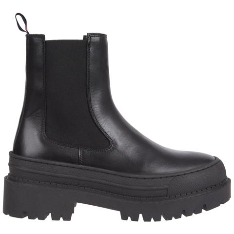 Chelsea Foxing Boot Stivaletti Pelle Scarpe Donna Nero Eu 36, En0en02289 Bds - Foto 2