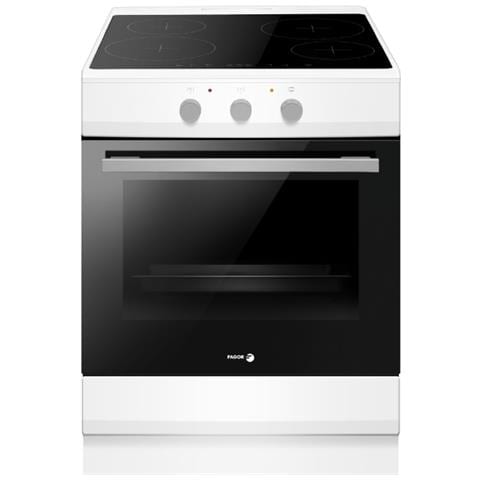 Piano Cottura In Vetroceramica A 4 Fuochi Da 65 Litri, Bianco - Faci2003b - Foto 1