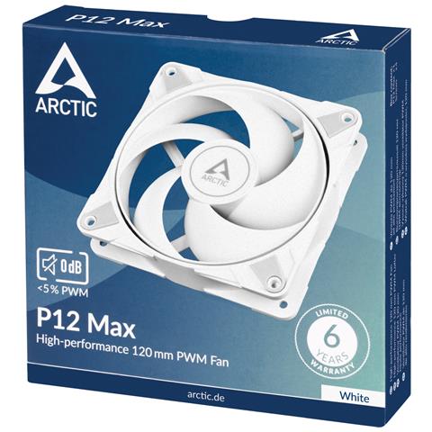 P12 Max Case per computer Ventilatore 12 cm Bianco 1 pz - Foto 2