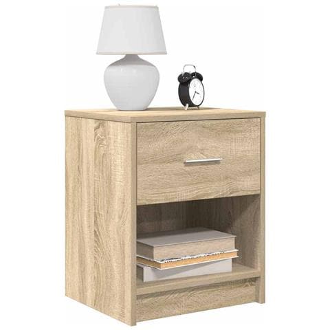 Comodini 2 Pz Con Cassetto Rovere Sonoma 40x34x50 Cm - Foto 1