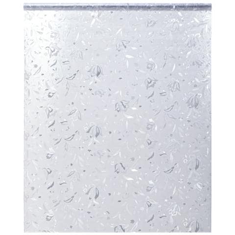 Pellicola Per Finestra Smerigliata Motivo Fiori 90x500 Cm Pvc - Foto 1