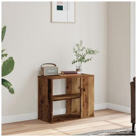 Mobiletto Laterale Legno Antico 60x30x50 Cm Legno Multistrato - Foto 3