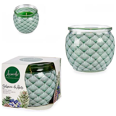 Candela Profumata In Barattolo Di Vetro Profumo Di Balsamo Di Abete. - Foto 1