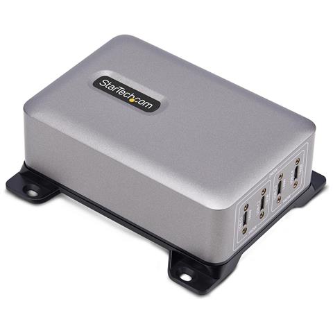 Caricatore USB-C a 4 porte multidispositivo, 240 W totali, porta singola 140 W EPR, PD 3.1, porte con blocco a vite, staffa di montaggio inclusa - Foto 1