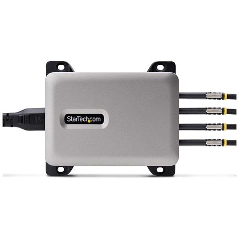 Caricatore USB-C a 4 porte multidispositivo, 240 W totali, porta singola 140 W EPR, PD 3.1, porte con blocco a vite, staffa di montaggio inclusa - Foto 11