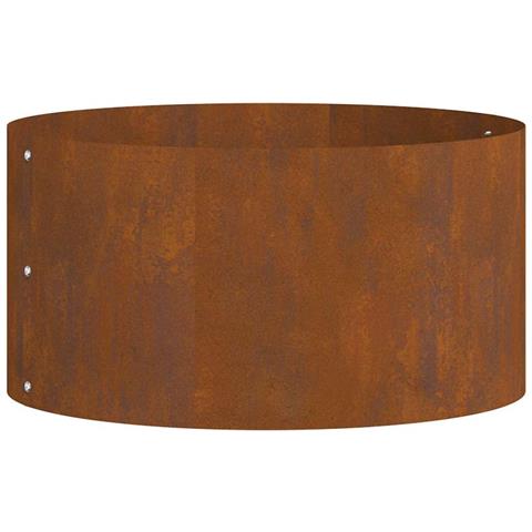 Vaso da giardino Marrone 40 x 40 x 20 cm Acciaio corten - Foto 1