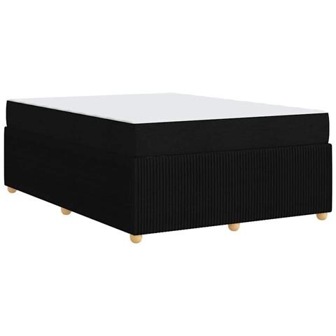 Struttura letto con materasso Nero 140 x 200 cm Tessuto - Foto 9