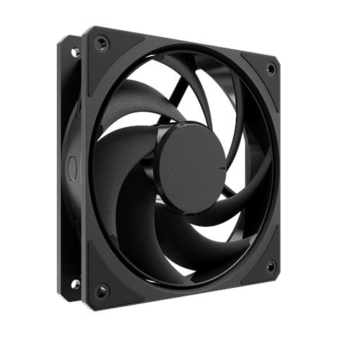 Ventola Mobius 120 Black Edition 12 cm Nero 107,1 m³ /h LDB Bearing PWM Silenziosa - Foto 1