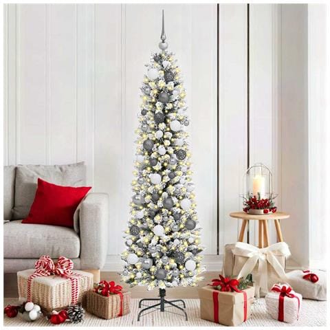 AlberodiNataleartificiale Bianco 180cm PVC - Foto 2