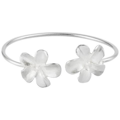 Bracciale A Cerchio In Argento Con Fiori Di Fata, Regolabile In Argento - Foto 1