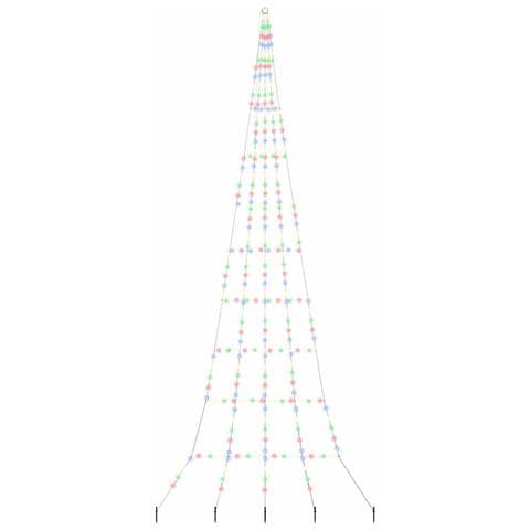 Albero di Natale LED con picchetti per il terreno Multicolore - Foto 1