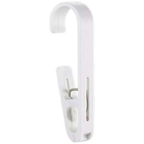 Ganci Per Tende In Abs - Confezione Da 4: Clip Versatili Per Cucina, Bagno E Dormitorio White - Foto 2