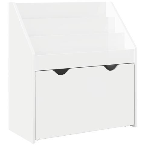 Libreria per Bambini Bianco Lucido 60 x 29,5 x 69 cm - Foto 1