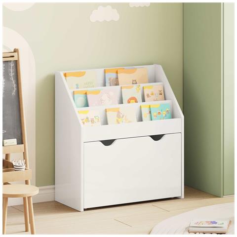 Libreria per Bambini Bianco Lucido 60 x 29,5 x 69 cm - Foto 2