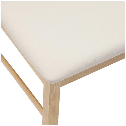 Sedie da pranzo 2 pcs Naturale 43 x 54 x 89 cm - Foto 9