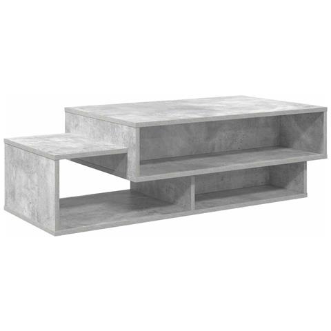 Tavolino da salotto Grigio cemento 105 x 50 x 32,5 cm - Foto 1