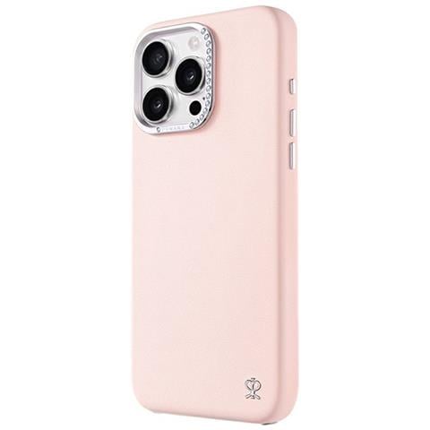 Cover per iPhone 16 Pro - PC+Pelle /PU, Rosa, MagSafe - Foto 1