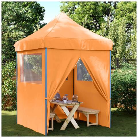 Tenda Party Arancione 200 x 200 x 306 cm Tessuto Oxford - Foto 2