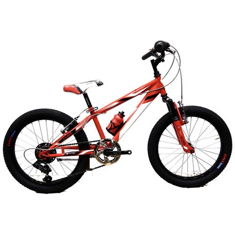 Bici Misura 20 Bambino Mountain Bike Bicicletta Mtb Bimbo Stark 6v Sr20sf Con Cambio E Forcella Ammortizzata - 27 Rosso Bianco Nero - Foto 1