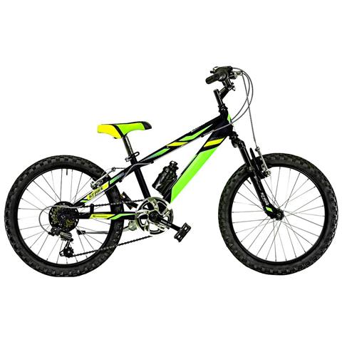 Bici Misura 20 Bambino Mountain Bike Bicicletta Mtb Bimbo Stark 6v Sr20sf Con Cambio E Forcella Ammortizzata - 27 Rosso Bianco Nero - Foto 2