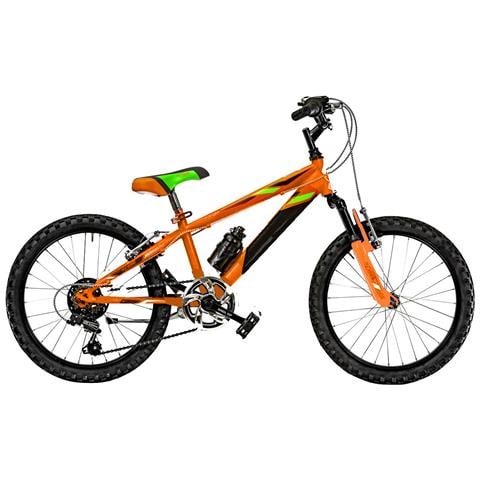 Bici Misura 20 Bambino Mountain Bike Bicicletta Mtb Bimbo Stark 6v Sr20sf Con Cambio E Forcella Ammortizzata - 27 Rosso Bianco Nero - Foto 3
