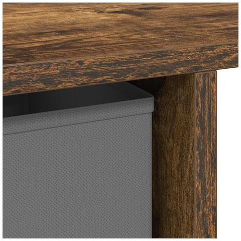 Scrivania Rovere fumé 100 x 40 x 75 cm Legno multistrato - Foto 9