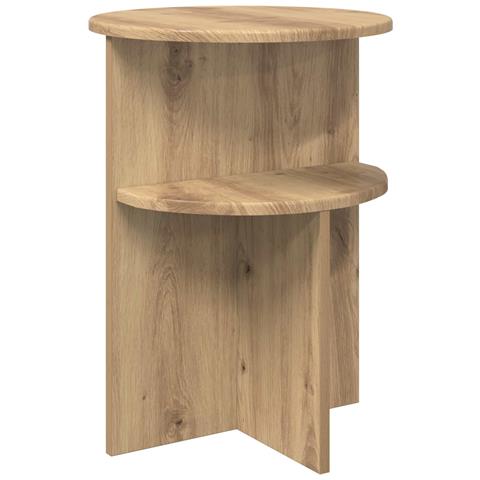 Tavolo laterale Rovere Artigianale Ø 39,5 x 55 cm - Foto 1