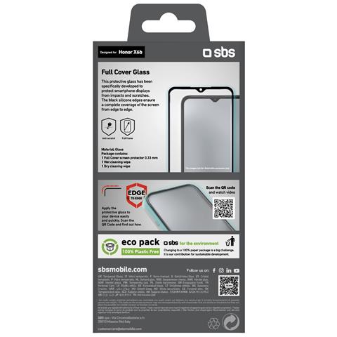 TESCRFCHOX6B protezione per lo schermo e il retro dei telefoni cellulari Pellicola proteggischermo trasparente Honor 1 pz - Foto 3