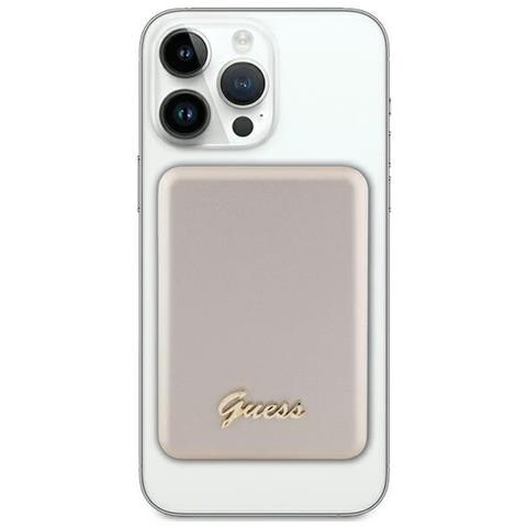 Induttore Di Alimentazione Magsafe Metal Script Logo 5w 3000mah - Oro - Foto 2
