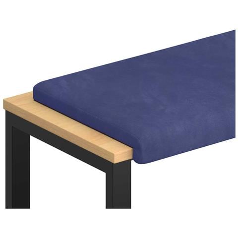 Cuscino per panchina Velluto Blu Polizia Profondità 35 cm - Foto 1
