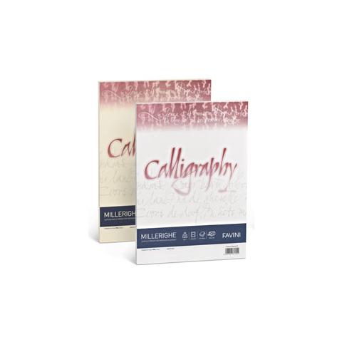 Carta Calligraphy Millerighe 100gr A4 50fg Bianco 01 Favini - Foto 1