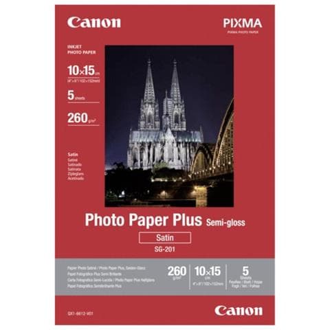 Carta Fotografica Semi-Lucida 10x15cm 260g 5 Fogli - Foto 2