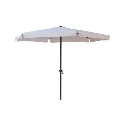 Ombrellone Da Giardino 3 X 3 Metri In Acciaio Bianco - Foto 3