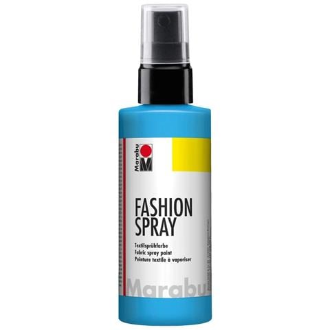 Vernice ""fashion Spray"" Per Stoffa Con Erogatore Spray 100ml - Colore Blu Sky 141 - Foto 2