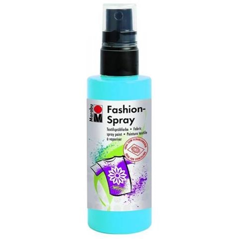 Vernice ""fashion Spray"" Per Stoffa Con Erogatore Spray 100ml - Colore Blu Sky 141 - Foto 1