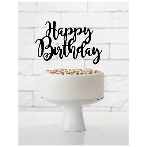 Decorazione Per Torta Happy Birthday Taglia Unica - Foto 2