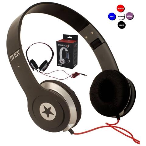 Trade Shop - Cuffie Magena D25 Star Stereo Pc Mp3 Game Cd Dvd Ipod Sport  Musica Balotelli - ePRICE
